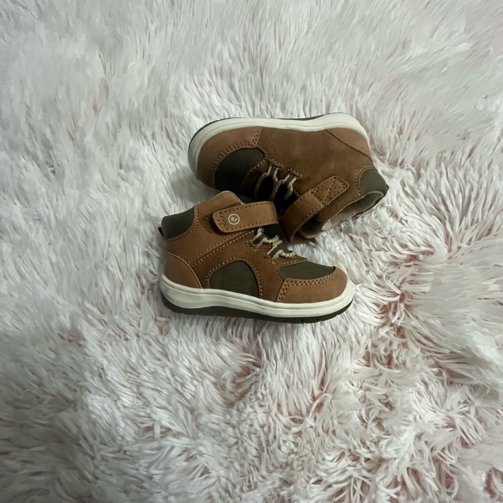 Stride Rite Brown and Tan Kids Boots